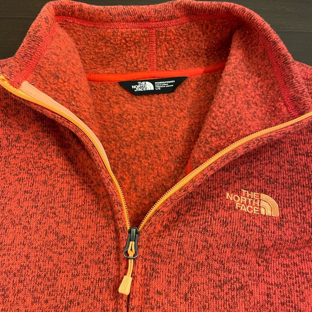 The North Face full zip sweater jacket. Women’s large.
